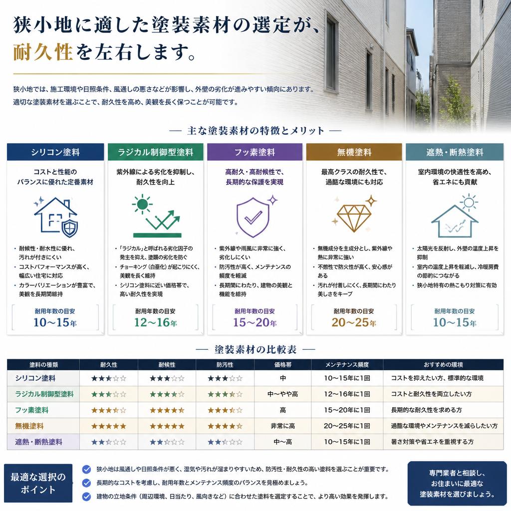 耐久性に優れた塗装素材の選び方