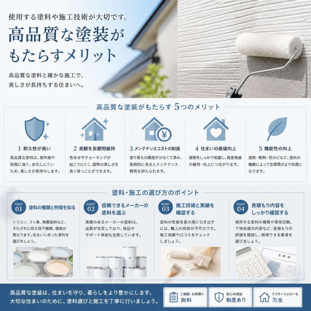 高品質な塗装の選び方