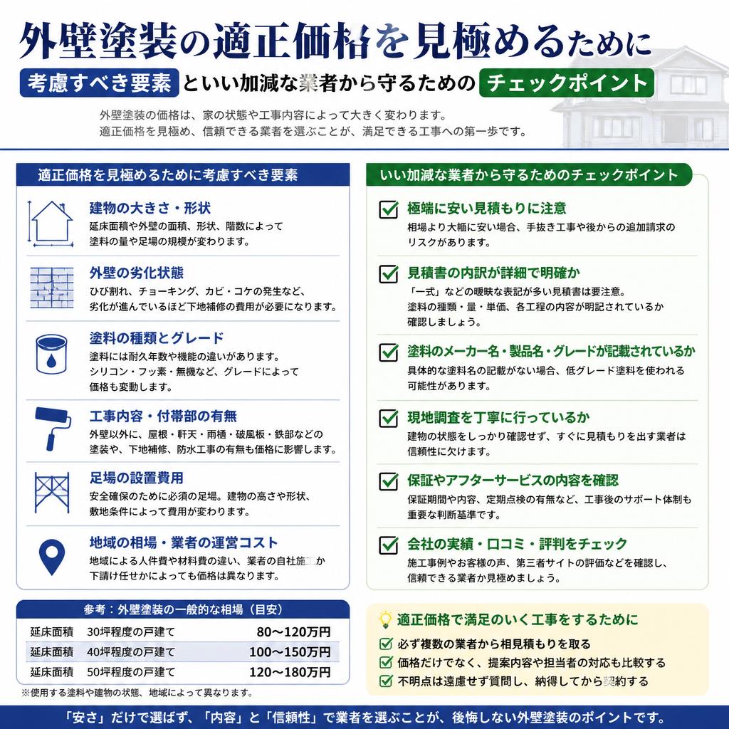 適正価格を見極めるためのポイント