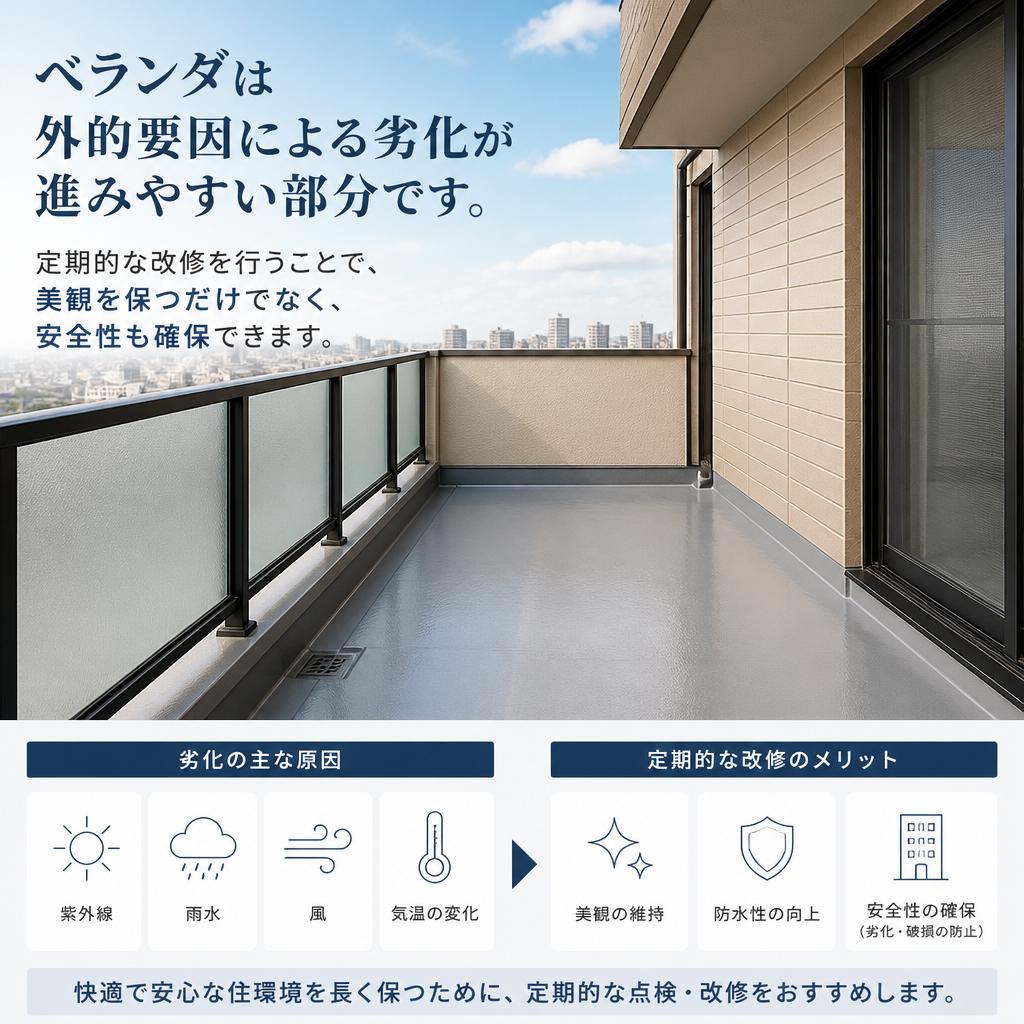 3. ベランダ改修のポイント